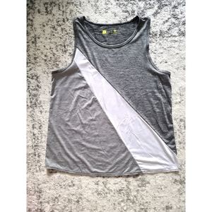 Xersion Gray/White/Silver Exercise Tank